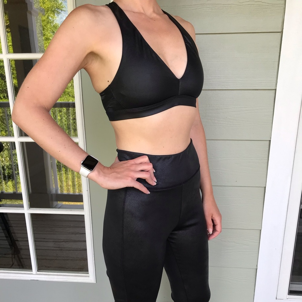Leather Look VS Sports Bra